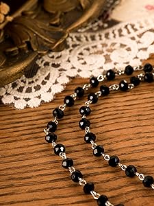 ジーナシス　【eL+1】 beads short necklace ブラック Black Beaded Necklace – Joey J. Jewelry